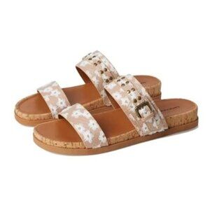 Lucky Brand Womens Dineesa Studded Two Band Flat Sandals Size 9.5 NEW